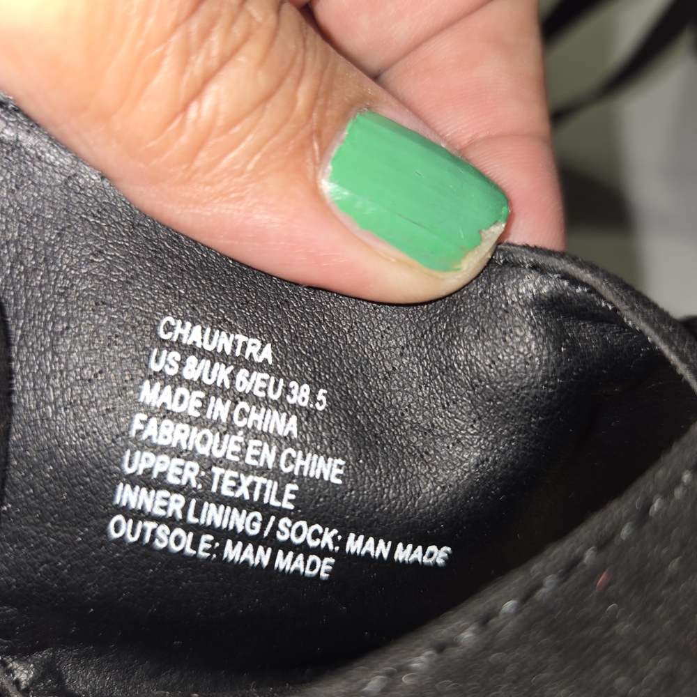 JustFab Black Wedge Sandals Women's Size 8 - Picture 8 of 11
